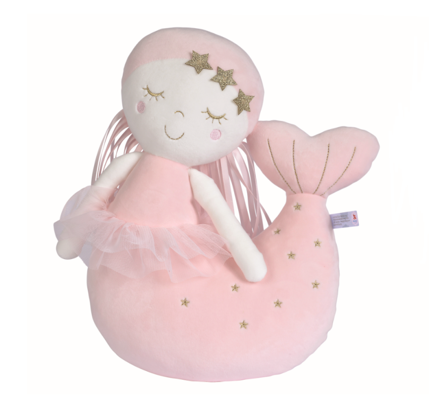  spandex pillow soft toy mermaid pink 40 cm 
